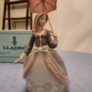 Lladro Figurine Angela With Parasol Umbrella 5211 retired-Lladro